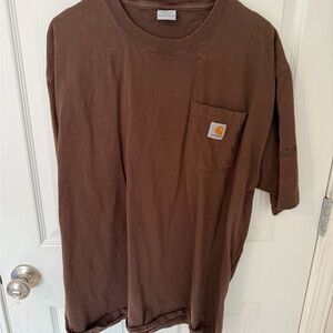 Carhartt Men's Chocolate Brown Short Sleeve Tee
